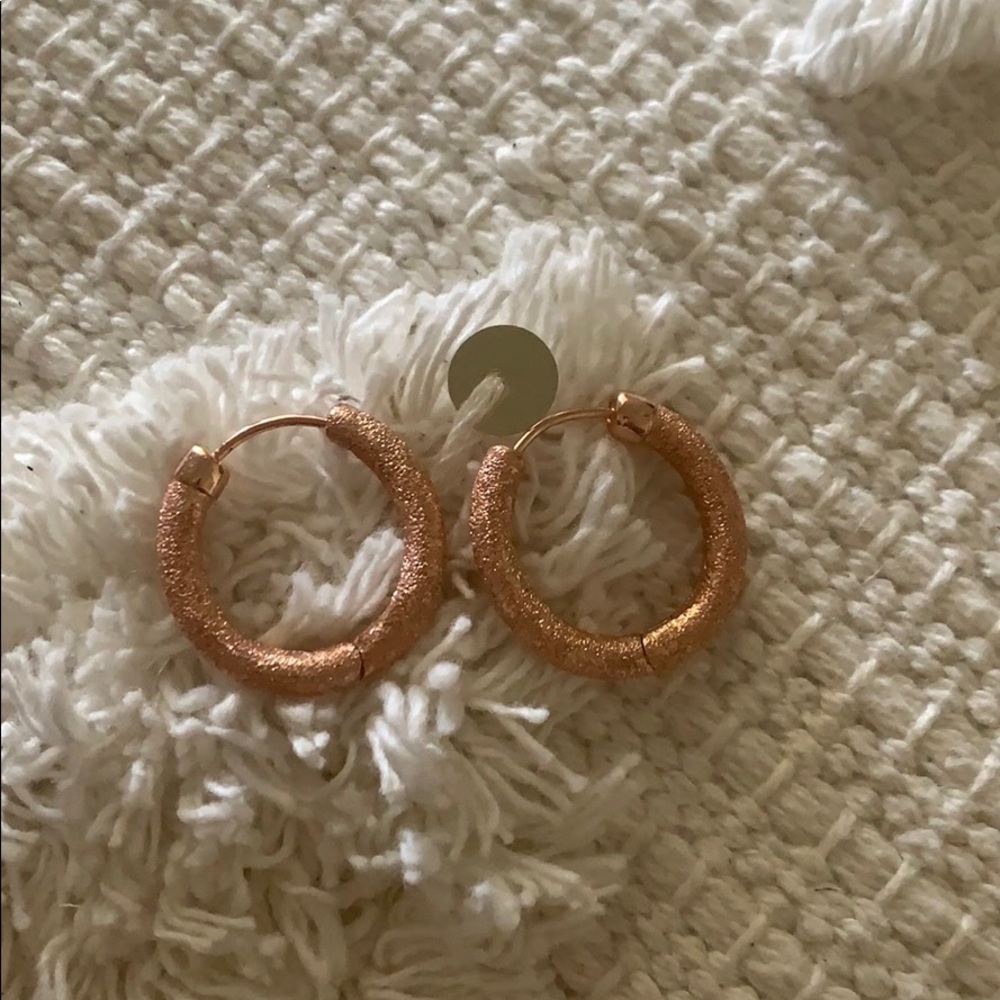 Rose Gold hoop earrings